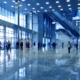 Busy commercial building